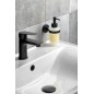 SAMBA distributeur de savon 150ml, verre glacé, mat noir