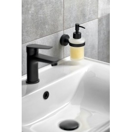 SAMBA distributeur de savon 150ml, verre glacé, mat noir