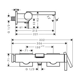 Hansgrohe Tecturis E - Mitigeur de baignoire, blanc mat 73420700