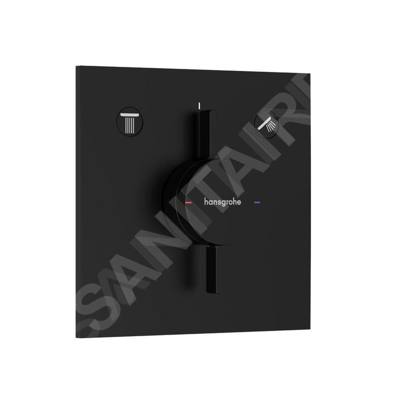 Hansgrohe DuoTurn E - Mitigeur encastré 2 sorties, noir mat 75417670