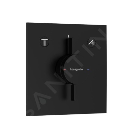 Hansgrohe DuoTurn E - Mitigeur encastré 2 sorties, noir mat 75417670