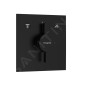 Hansgrohe DuoTurn E - Mitigeur encastré 2 sorties, noir mat 75417670