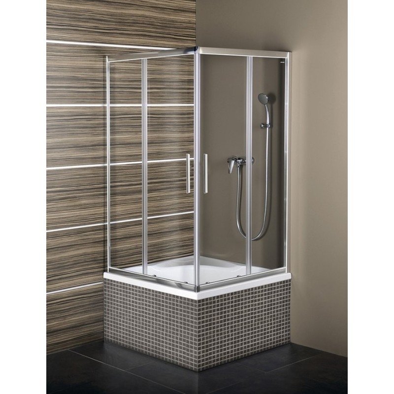 CARMEN Vitrine carrée 800x800x1650mm, verre clair CARMEN Vitrine carrée 800x800x1650mm, verre clair