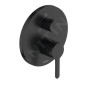 Duravit C.1 - Mitigeur de douche encastré, pour 2 sorties, noir mat C14210012046