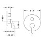 Duravit C.1 - Mitigeur de douche encastré, pour 2 sorties, noir mat C14210012046