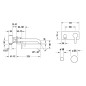 Duravit C.1 - Mitigeur de lavabo encastré, noir mat C11070004046