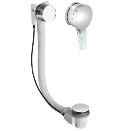 MARBLE Pop Up Bath Filler déchets (L) 775mm, Chrome