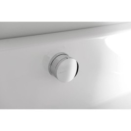 MARBLE Pop Up Bath Filler déchets (L) 775mm, Chrome