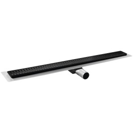 MANUS ONDA drain de sol en acier inoxydable avec grille, L-950, DN50, noir mat