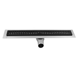 MANUS ONDA drain de sol en acier inoxydable avec grille, L-1150, DN50, noir mat
