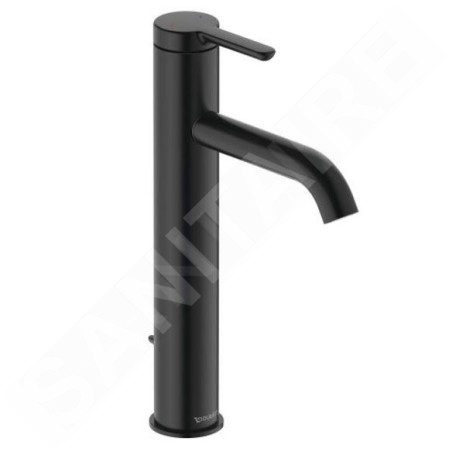 Duravit C.1 - Mitigeur de lavabo avec vidage, noir mat C11030001046