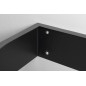 Console PULSE avec porte serviette, gauche, tapis noir