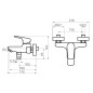 Novaservis Titania Pure - Mitigeur de baignoire, chrome 90320/1,0