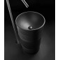 BARREL Freestanding Ceramic Washbasin 42x90x42cm, (sans trop-plein), noir mat