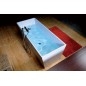 HERHIS Cast Marble Freestanding Bath 170x72x63cm, Blanc