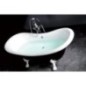 RETRO Freestanding Bath 158x76x71cm, White Legs, White
