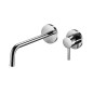 Paffoni Light - Mitigeur de lavabo encastré avec corps, installation de 2 trous, chrome LIG104CR70