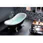 CHARLESTON Bath 188x83x69cm, Legs blancs, Blanc