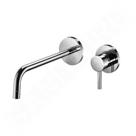 Paffoni Light - Mitigeur de lavabo encastré avec corps, installation de 2 trous, chrome LIG105CR70