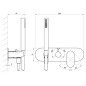 Ravak Eleganta - Robinet encastré 3 sorties, blanc mat X070259
