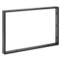 Support Bracket 490x330x40mm, acier peint, mat noir