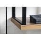 Support Bracket 490x330x40mm, acier peint, mat noir