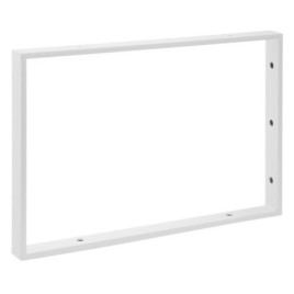 Support Bracket 490x330x40mm, acier peint, mat blanc
