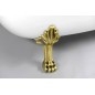 RETRO Freestanding Bath 167,5x76x71cm Bronze Legs, Blanc