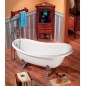RETRO Freestanding Bath 167,5x76x71cm Bronze Legs, Blanc