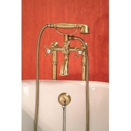FOXTROT Bain libre 170x75x47cm, Chrome Matt Legs, Blanc