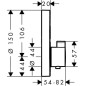 Hansgrohe Shower Select - Mitigeur thermostatique encastré, 2 sorties, or poli 15743990 Hansgrohe Shower Select - Mitigeur thermostatique encastré, 2 sorties, or poli 15743990