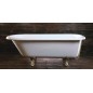 FOXTROT Bain libre 170x75x47cm, Jambes de bronze, Blanc