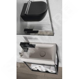 Sapho Dimy - Mitigeur de lavabo, noir mat DM002BL