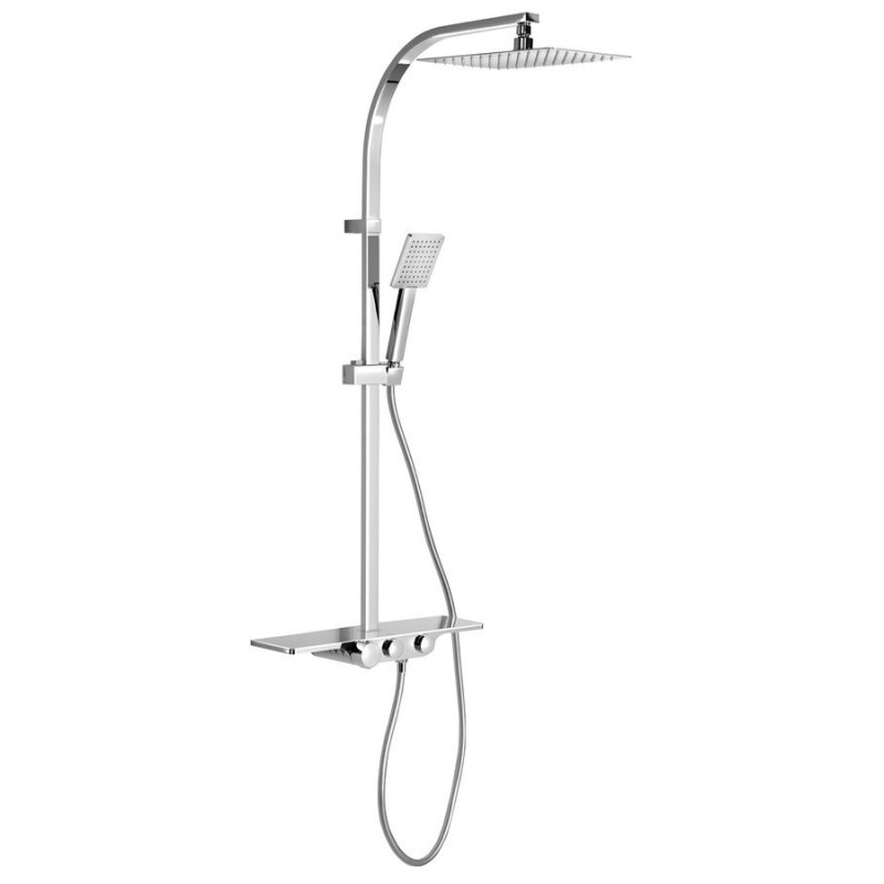 DALIA Shower Thermostatic Combi Set, carré, chrome DALIA Shower Thermostatic Combi Set, carré, chrome
