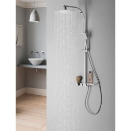 DALIA Shower Thermostatic Combi Set, carré, chrome