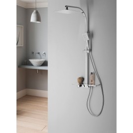 DALIA Shower Thermostatic Combi Set, carré, chrome