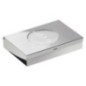 Distributeur sanitaire 134x26x90 mm, acier inoxydable poli