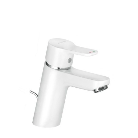 Kludi Pure&Easy - Mitigeur de lavabo avec vidage, chrome/ blanc 373829165