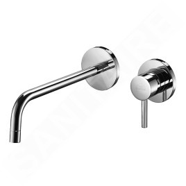 Paffoni Light - Mitigeur de lavabo encastré avec corps d’encastrement, installation 2 trous, chrome LIG006CR70