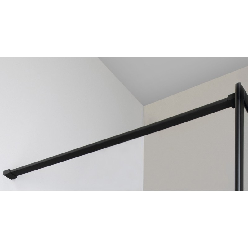 CURE BLACK Barre de support de rechange de douche 1000 mm, noir mat