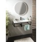 Salle de bain console SKA 90, tapis noir