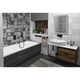 SKARA Rockstone Countertop 1005x12x470 mm, blanc mat