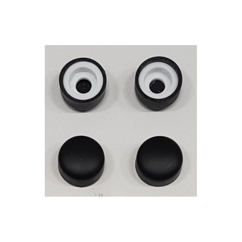 CURE BLACK set (4 pcs) de bouchons à vis, noir mat