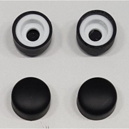 CURE BLACK set (4 pcs) de bouchons à vis, noir mat