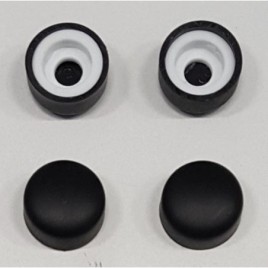 CURE BLACK set (4 pcs) de bouchons à vis, noir mat