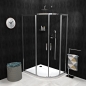 SIGMA SIMPLY Quadrant Shower Enclosure 1000x800mm, R550, L/R, verre clair SIGMA SIMPLY Quadrant Shower Enclosure 1000x800mm, R550, L/R, verre clair
