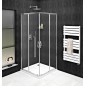 SIGMA SIMPLY Porte de douche coulissante pour entrée d'angle 800 mm, verre clair SIGMA SIMPLY Porte de douche coulissante pour entrée d'angle 800 mm, verre clair