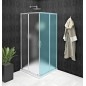 SIGMA SIMPLY Porte de douche coulissante pour entrée d'angle 1000 mm, verre BRICK SIGMA SIMPLY Porte de douche coulissante pour entrée d'angle 1000 mm, verre BRICK