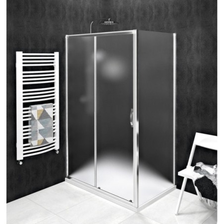 SIGMA SIMPLY Sliding Shower Door 1000mm, verre Brick