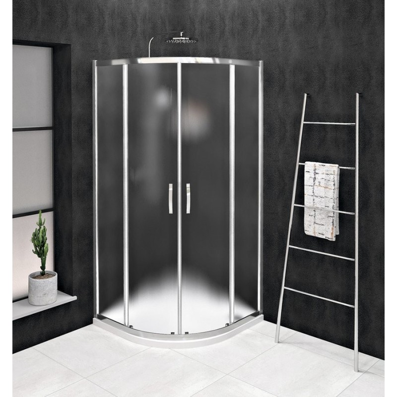 SIGMA SIMPLY Quadrant Shower Enclosure 800x800mm, R550, verre brique SIGMA SIMPLY Quadrant Shower Enclosure 800x800mm, R550, verre brique